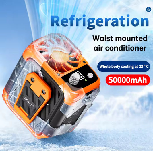 BreezeBelt Pro – Mini High-Speed Wearable Waist Fan