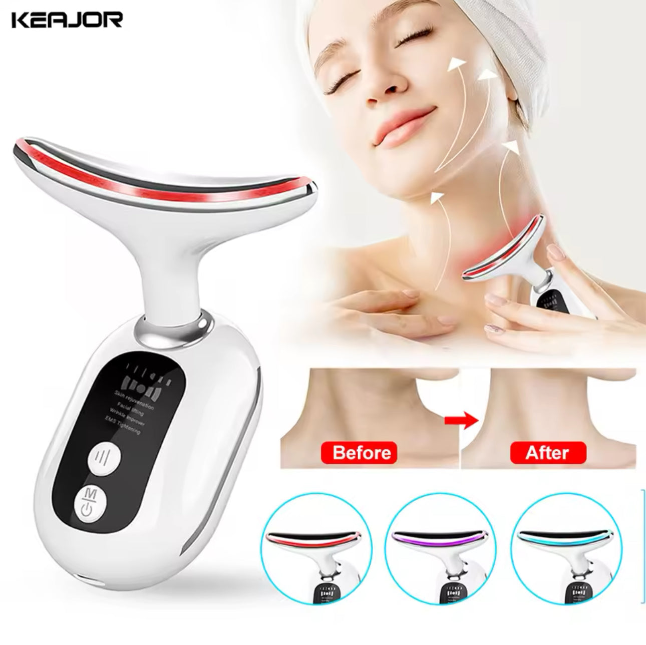 Double Chin Remover | Wrinkle Removal | LED Light Therapy | Skin Lift & Tightening™