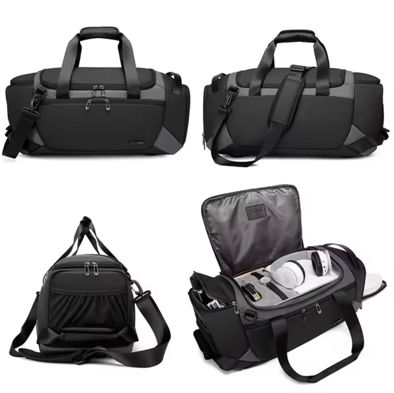 BANGE HydroFlex Sport Duffel - Waterproof Gym & Fitness Bag with Dry-Wet Separation™