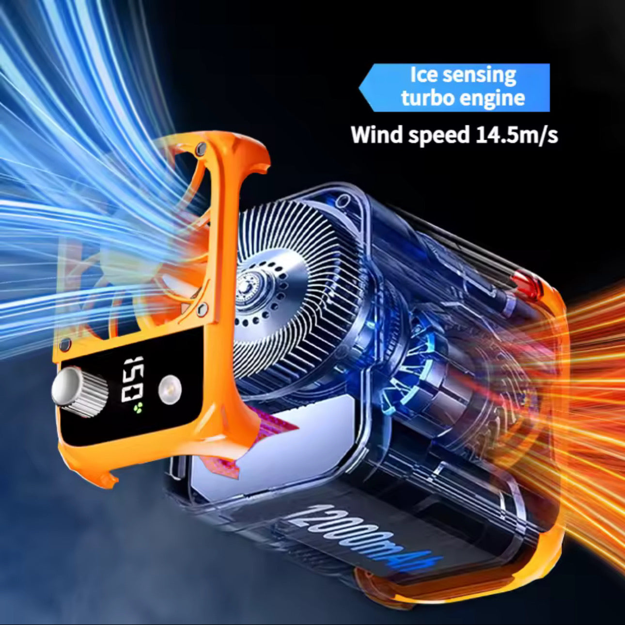 BreezeBelt Pro – Mini High-Speed Wearable Waist Fan