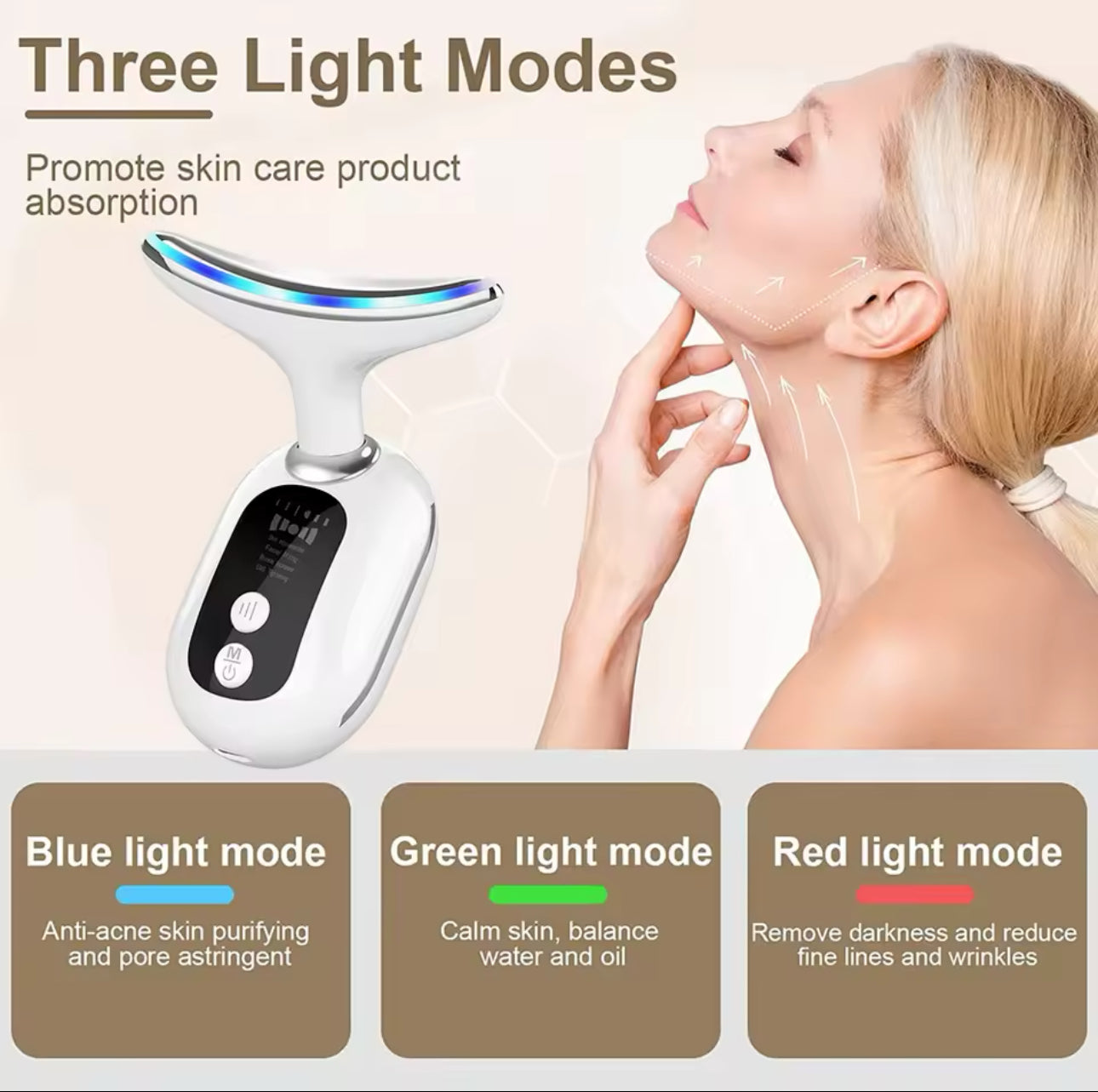 Double Chin Remover | Wrinkle Removal | LED Light Therapy | Skin Lift & Tightening™