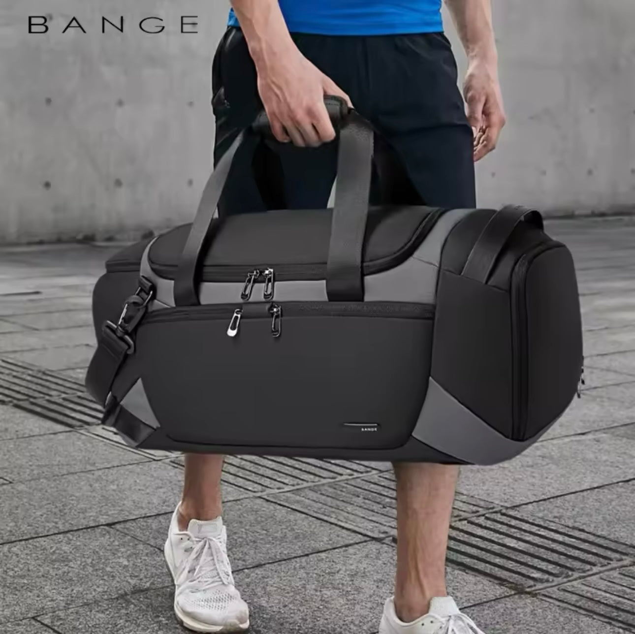 BANGE HydroFlex Sport Duffel - Waterproof Gym & Fitness Bag with Dry-Wet Separation™