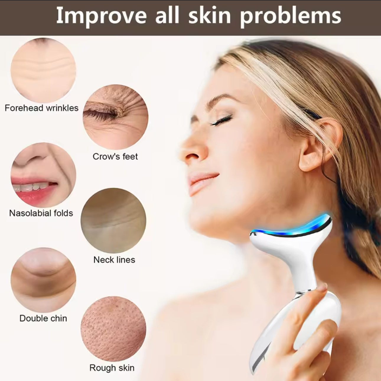 Double Chin Remover | Wrinkle Removal | LED Light Therapy | Skin Lift & Tightening™