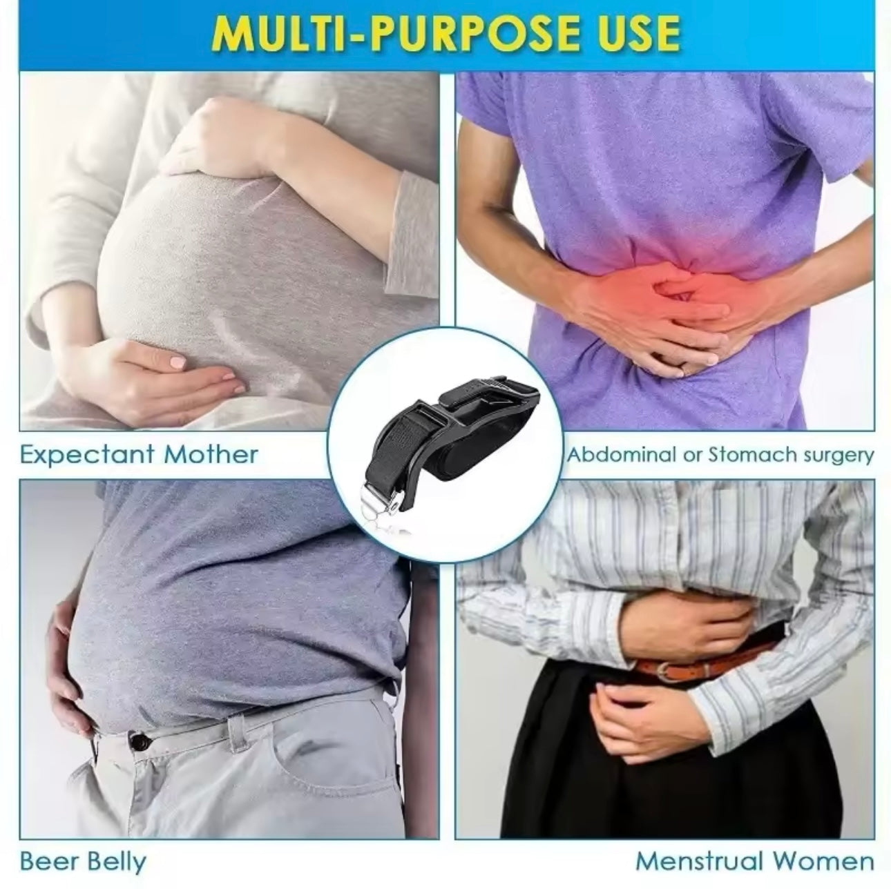 Car Seat Safety Belt for Pregnant Women – Maternity Belly Protector & Extender Kit