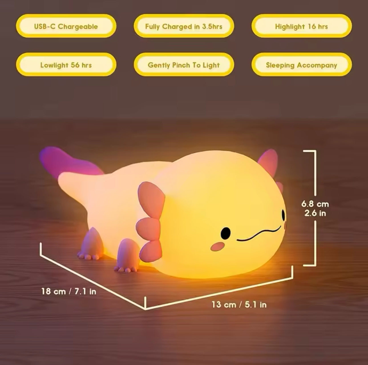 Axolotl Touch - Control Night Lamp™
