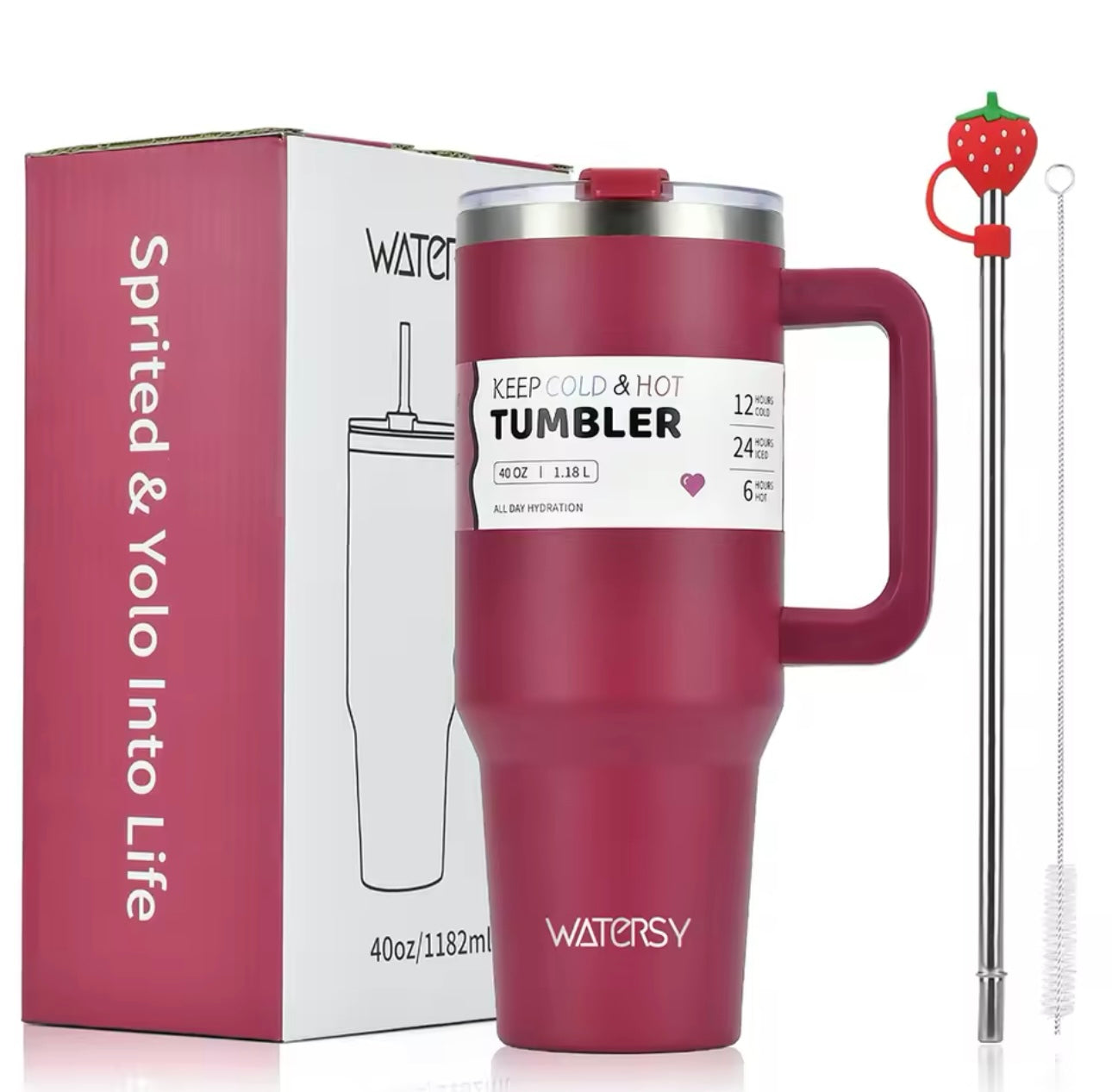 ThermoMax 40oz Insulated Mug with Handle™