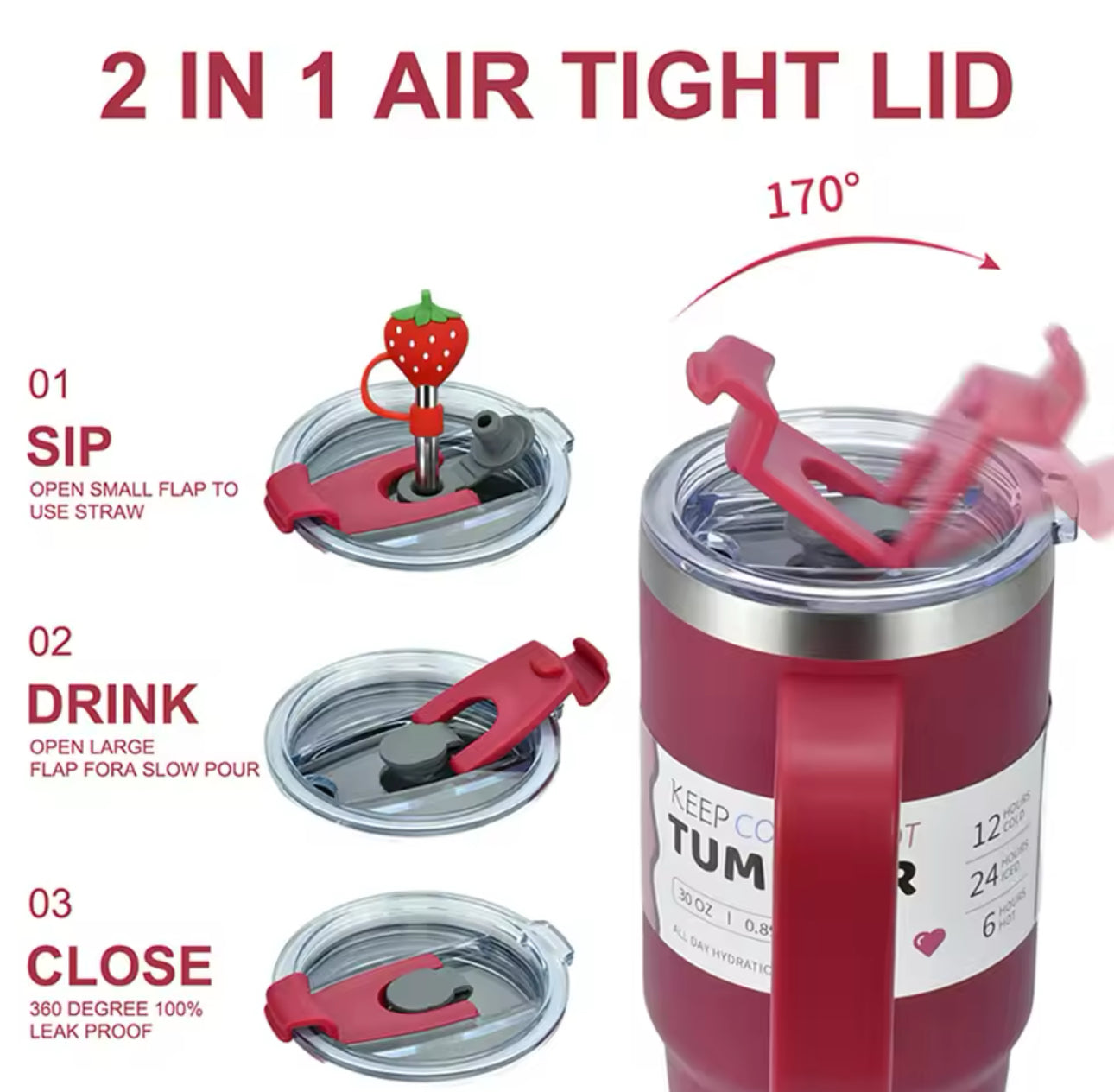 ThermoMax 40oz Insulated Mug with Handle™