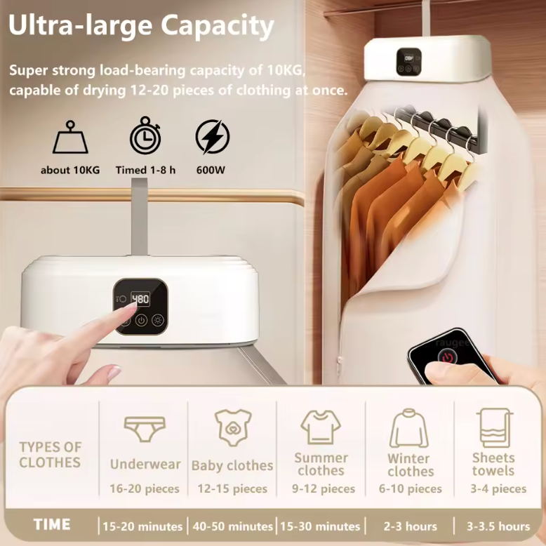 Costway Electric Portable Clothes Dryer with UV Sterilization™