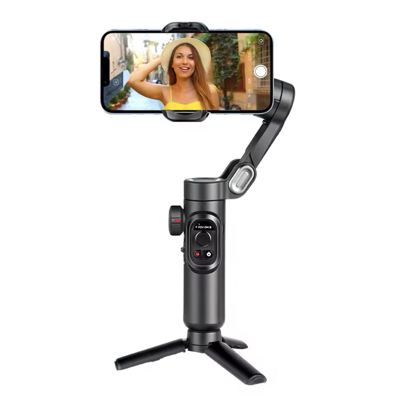 AOCHUAN SmartPro 3-Axis Gimbal Stabilizer with Fill Light & Face Tracking