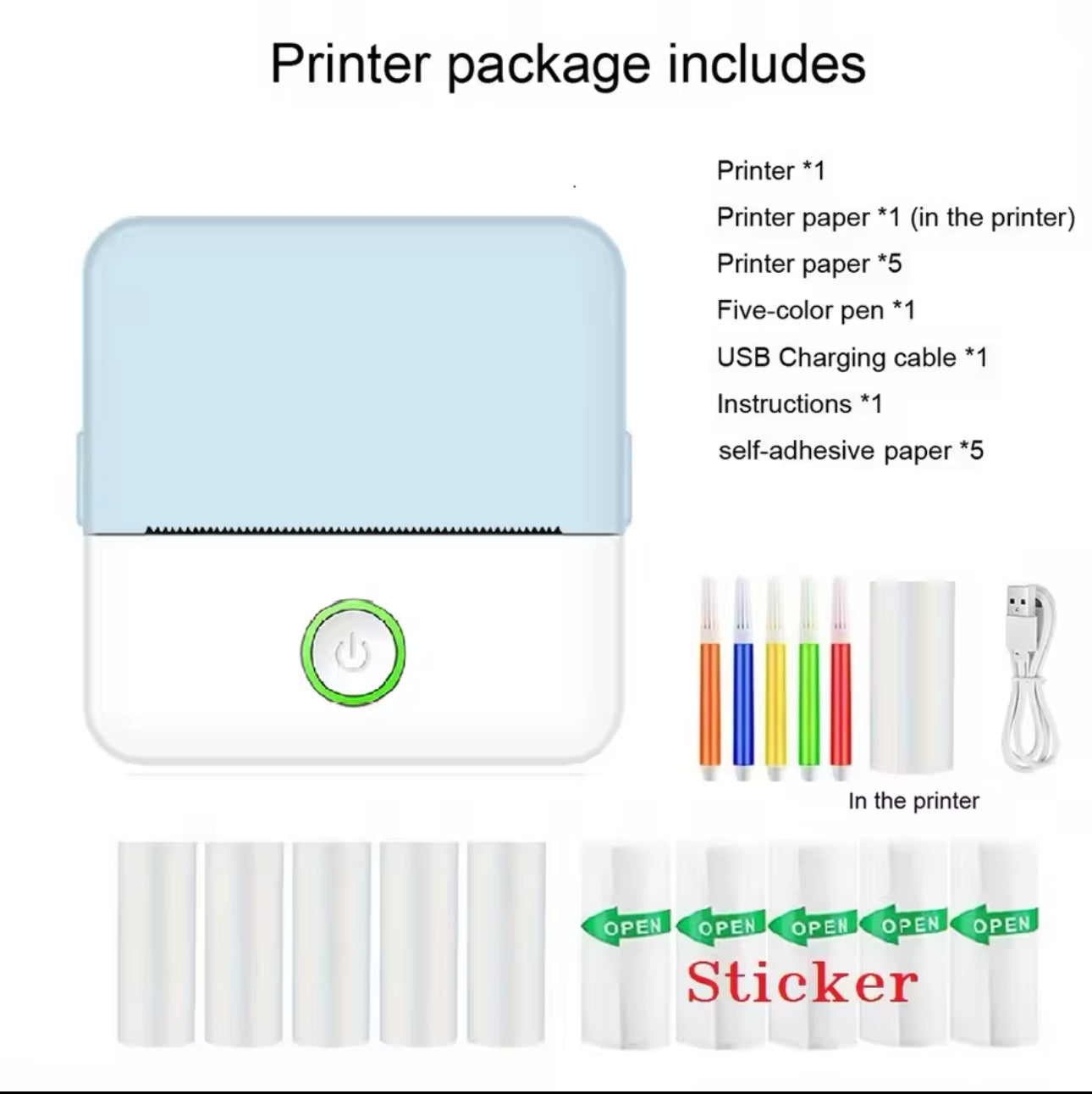 Pocket-Sized Inkless Sticker Printer™