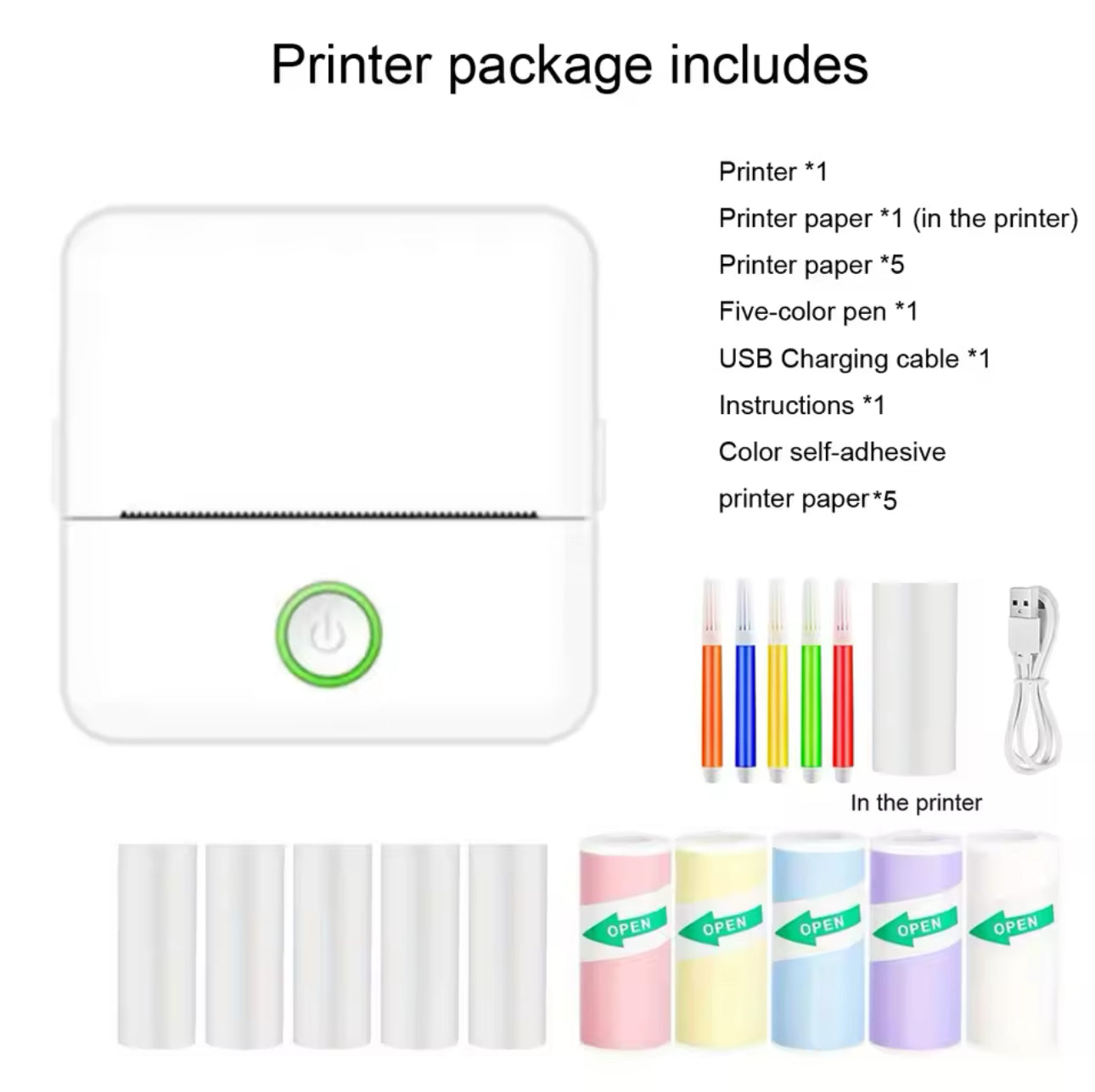 Pocket-Sized Inkless Sticker Printer™