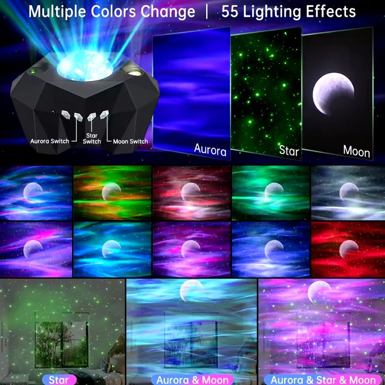 BlissLights Sky Lite 2.0 Aurora Night Light Projector