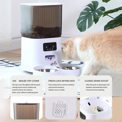 Smart Automatic Cat & Dog Feeder with Camera & Voice Recorder™