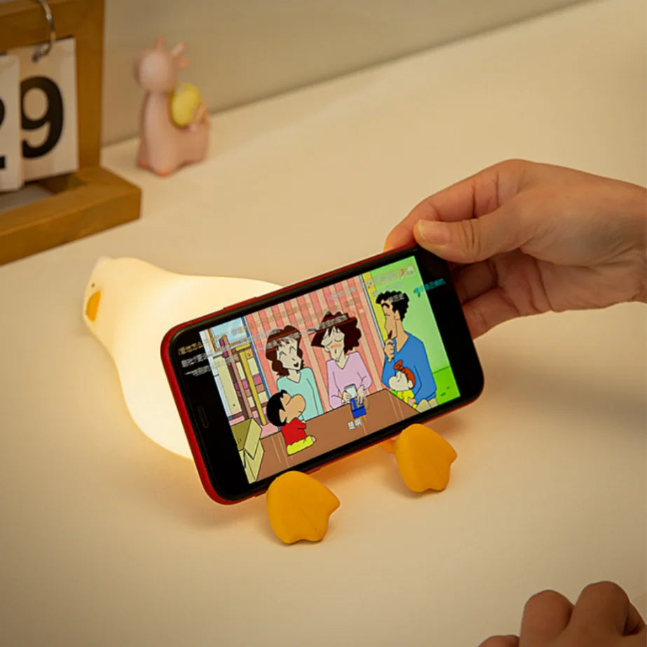 Rechargeable LED Silicone Squishy Duck Night Light for Kids™