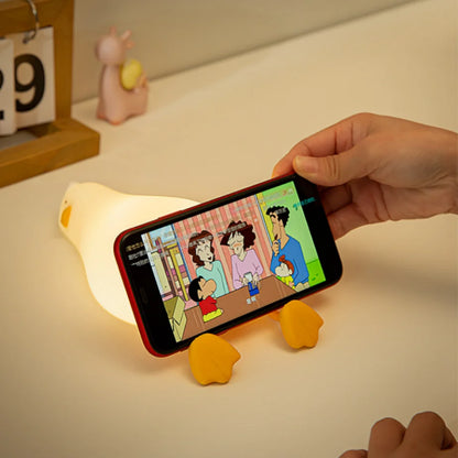 Rechargeable LED Silicone Squishy Duck Night Light for Kids™