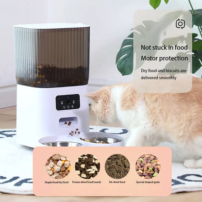 Smart Automatic Cat & Dog Feeder with Camera & Voice Recorder™